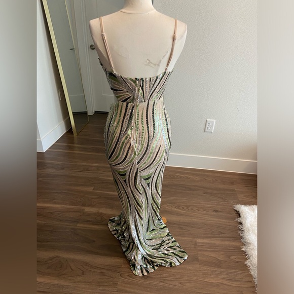 SHEIN Multicolor Sequin Backless Dress - Picture 4 of 4